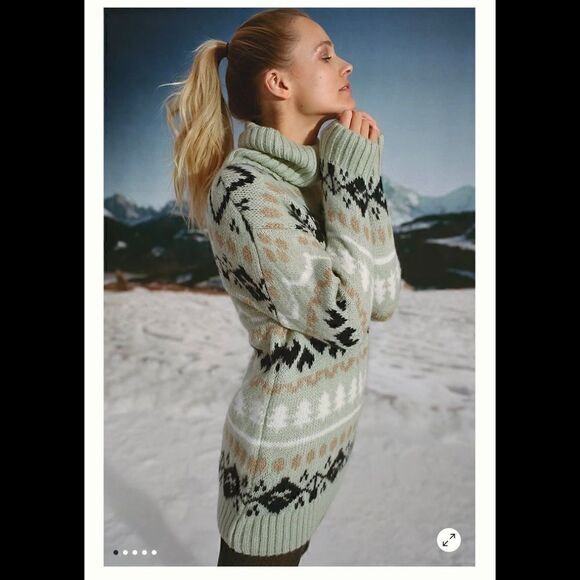 Anthropologie Turtleneck Tunic Sweater Size Small